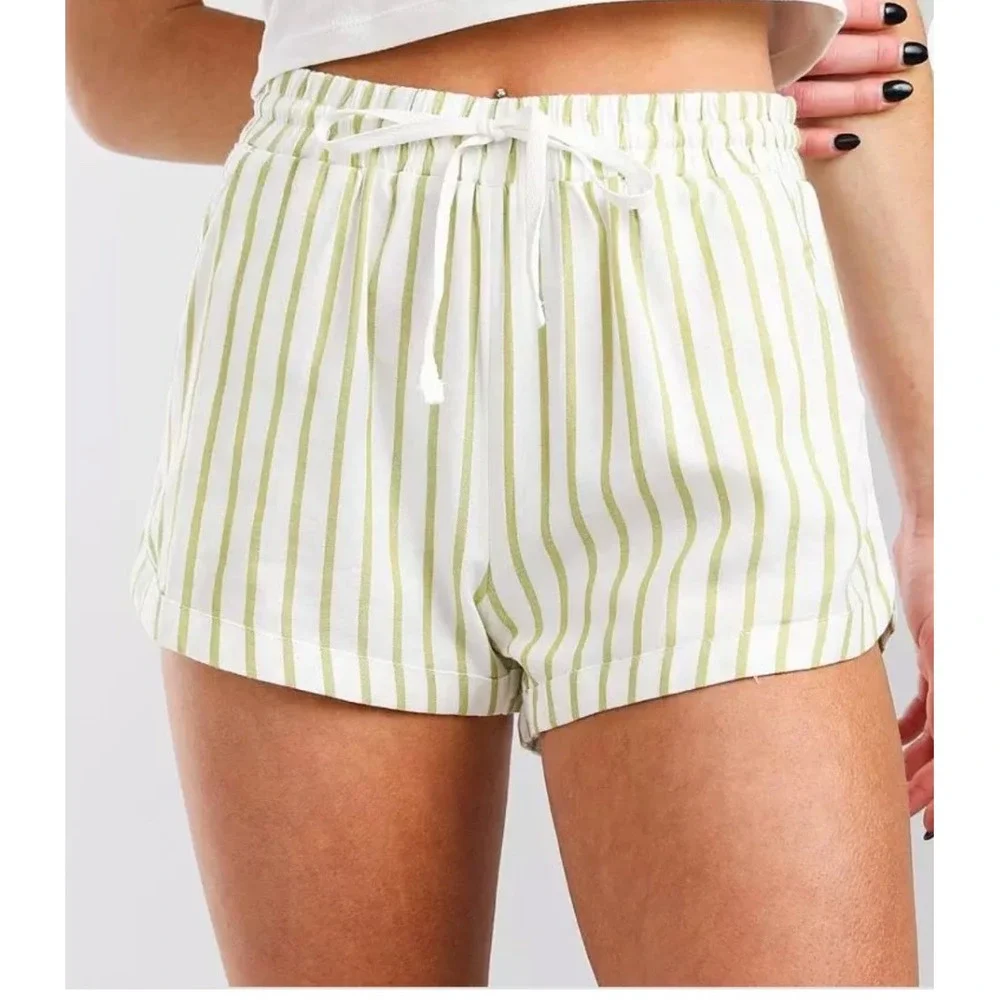 Billabong Road Trippin Green Stripe‎  Shorts Size Medium